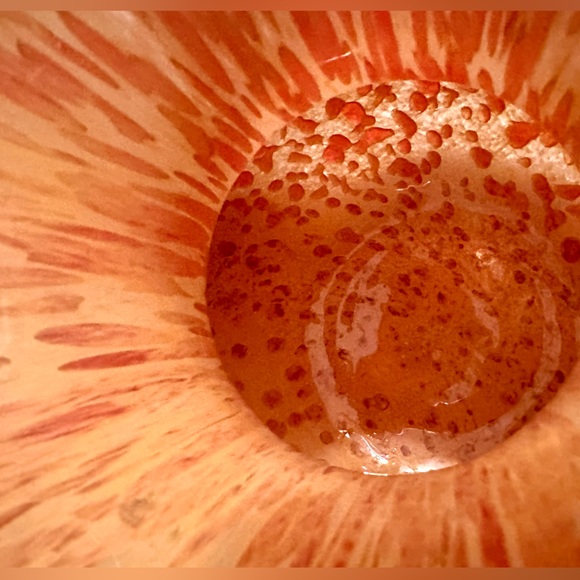 HUGE “MAESTRI VETRAI” Azzurra Italy Animal Print Vase Bright Orange Yellow, Red - Picture 4 of 14